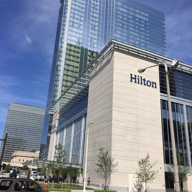 Great new Hilton for modern, upscale lodging in downtown Cleveland.